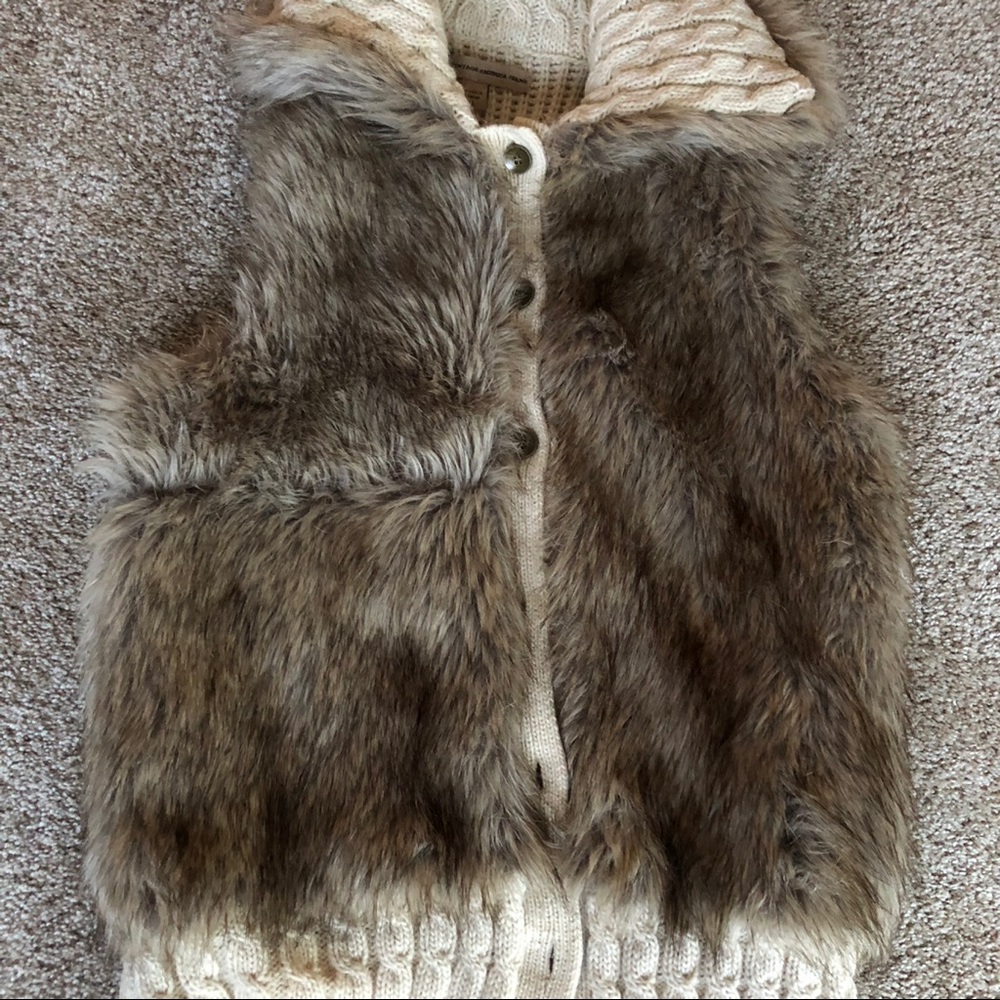 Nine West Faux Fur Vest